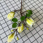 Silk Magnolia Flower Bouquet – Artificial Floral Decor for Wedding Party