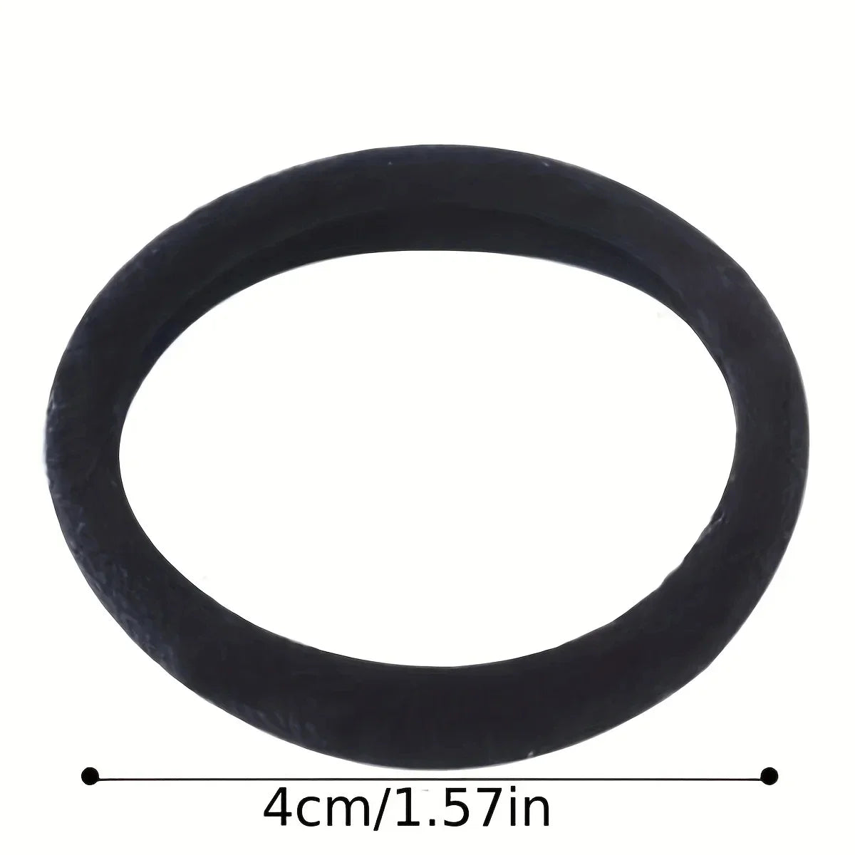 High Elastic Black Hair Bands – Seamless Rubber Ponytail Holders for Women