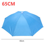 Hands-Free Umbrella Hat – Waterproof Sunscreen Headwear for Hiking and Camping
