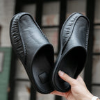Men EVA Slip-On Flat Sandals – Lightweight Beach Shoes for Summer Casual Wear