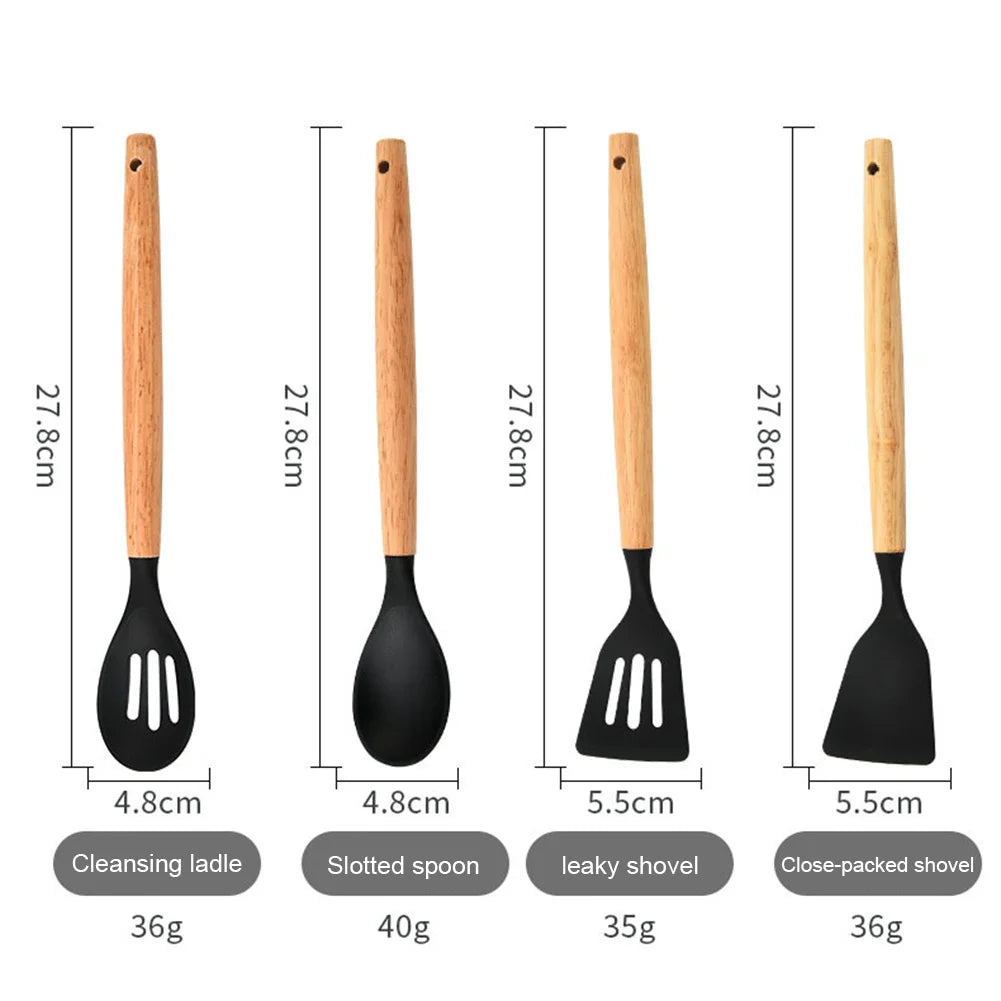 Silicone Kitchen Utensil Set – Non-Stick Cooking Tools for Home Chefs