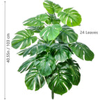 Artificial Monstera Plant – 104cm Plastic Palm Tree for Home Office Decor