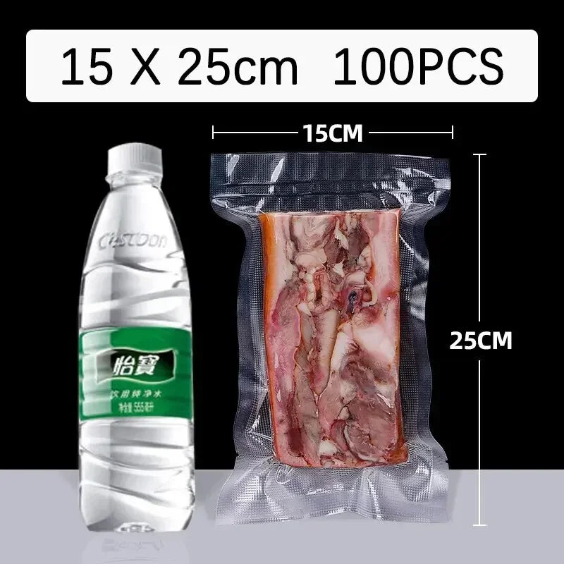 Heavy Duty Vacuum Sealer Bags – 100 Quart Size for Food Storage and Sous Vide