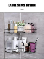 Bathroom Corner Storage Shelf – Wall Mounted Organizer for Shower