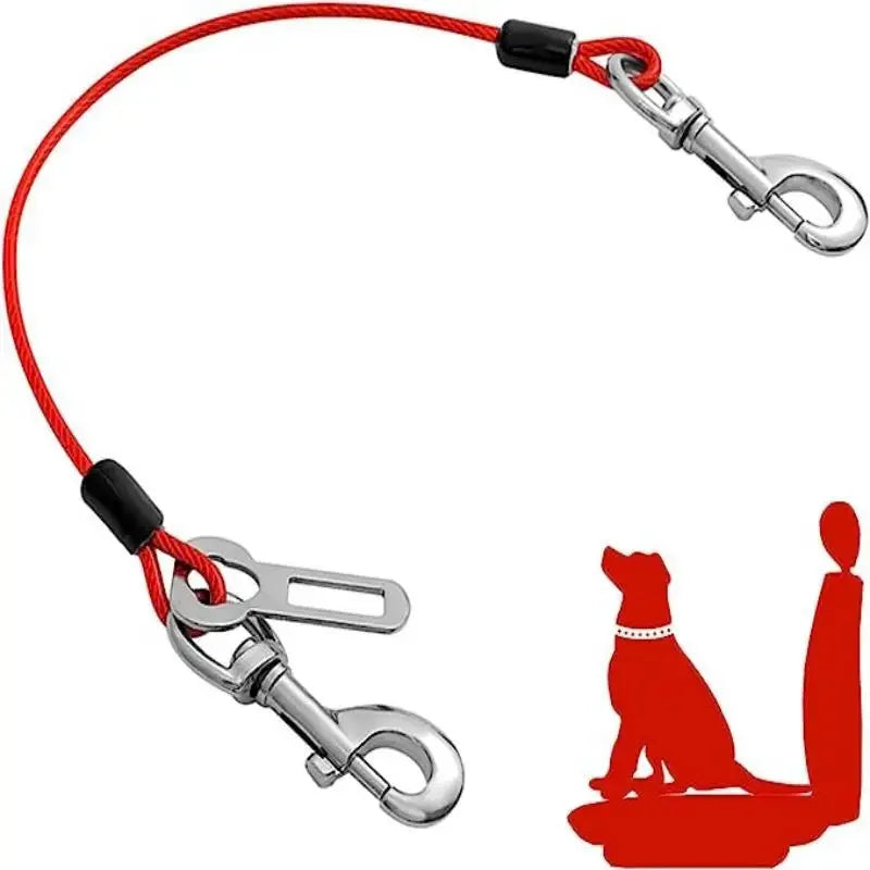 Chew-Proof Dog Car Harness – Durable Safety Seat Belt for Travel