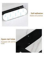 Stainless Steel Paper Towel Holder – Adhesive Wall Mount for Kitchen