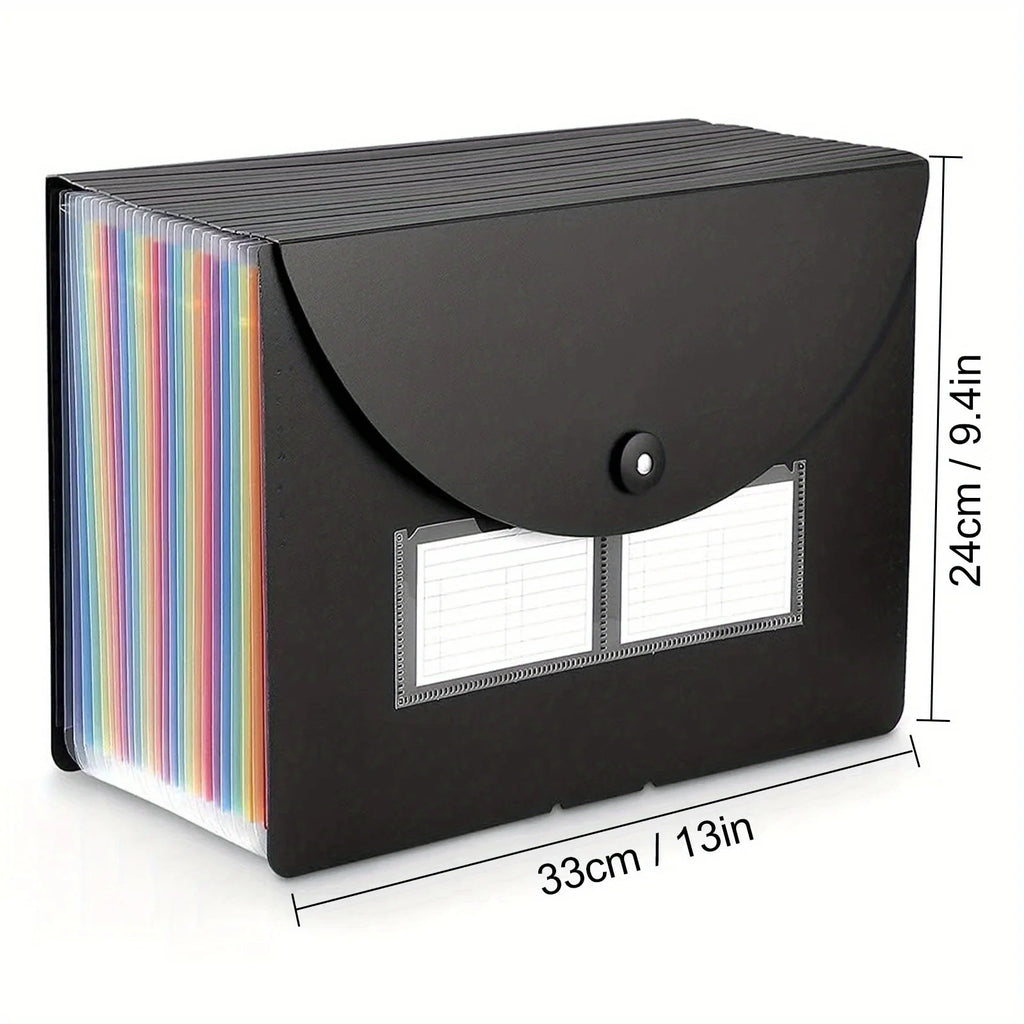 Expandable File Folder – 25 Pocket Accordion Organizer for Documents