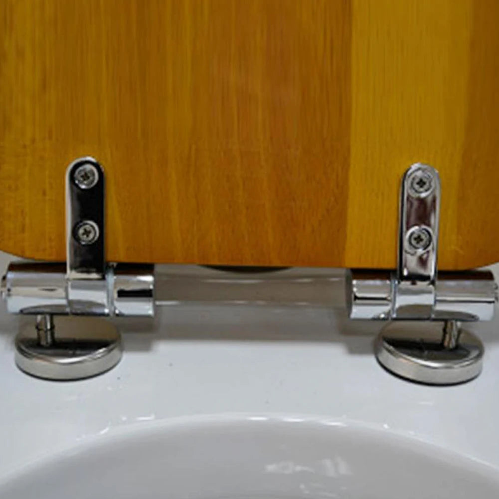 Stainless Steel Toilet Seat Hinges – Universal Replacement for DIY Lid Repair