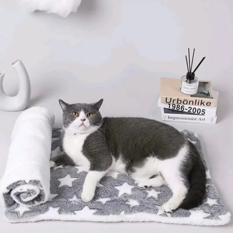 Flannel Pet Bed – Thickened Sleeping Mat for Small and Large Dogs and Cats