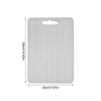 Titanium Cutting Board – Double Thick Metal Surface for Kitchen and Camping