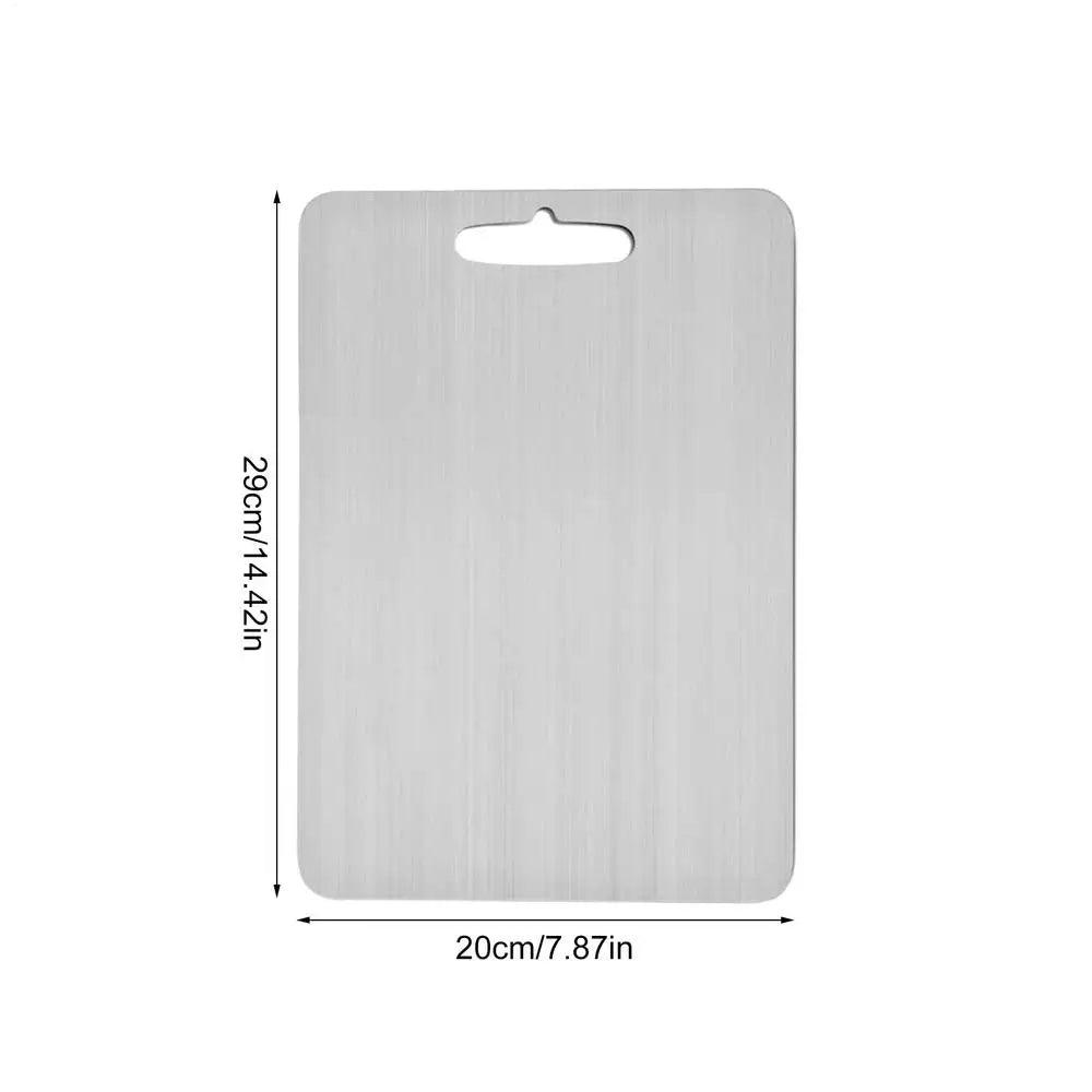 Titanium Cutting Board – Double Thick Metal Surface for Kitchen and Camping