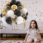 Metallic Pearl and Confetti Balloons – Decorative Latex Set for Party Events