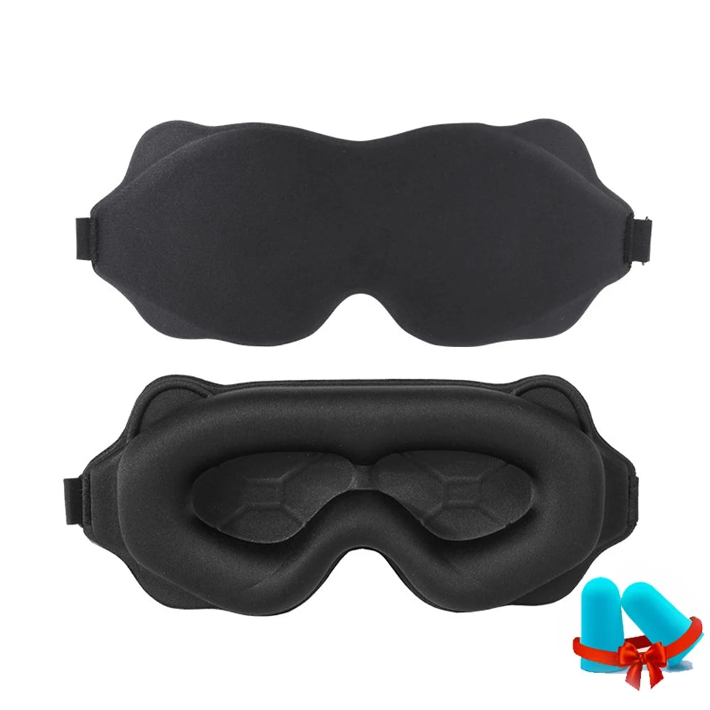 Soft 3D Sleeping Mask – Breathable Light Blocking Eyeshade for Travel