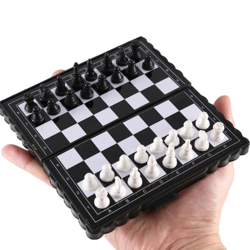 Portable Magnetic Chess Set – Folding Plastic Board Game for Kids Travel