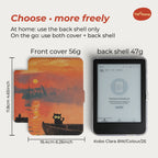 Magnetic Protective Case – Clear Back for Kobo Clara 6-inch E-Reader