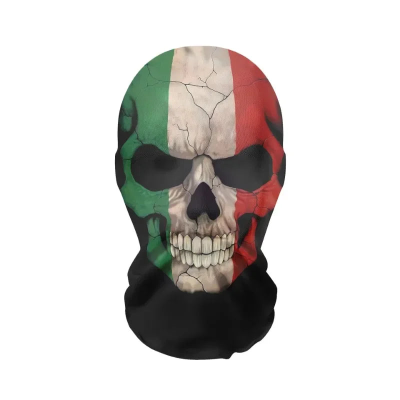 Full Face Skull Animal Mask – Breathable Mesh Headgear for Halloween Cosplay