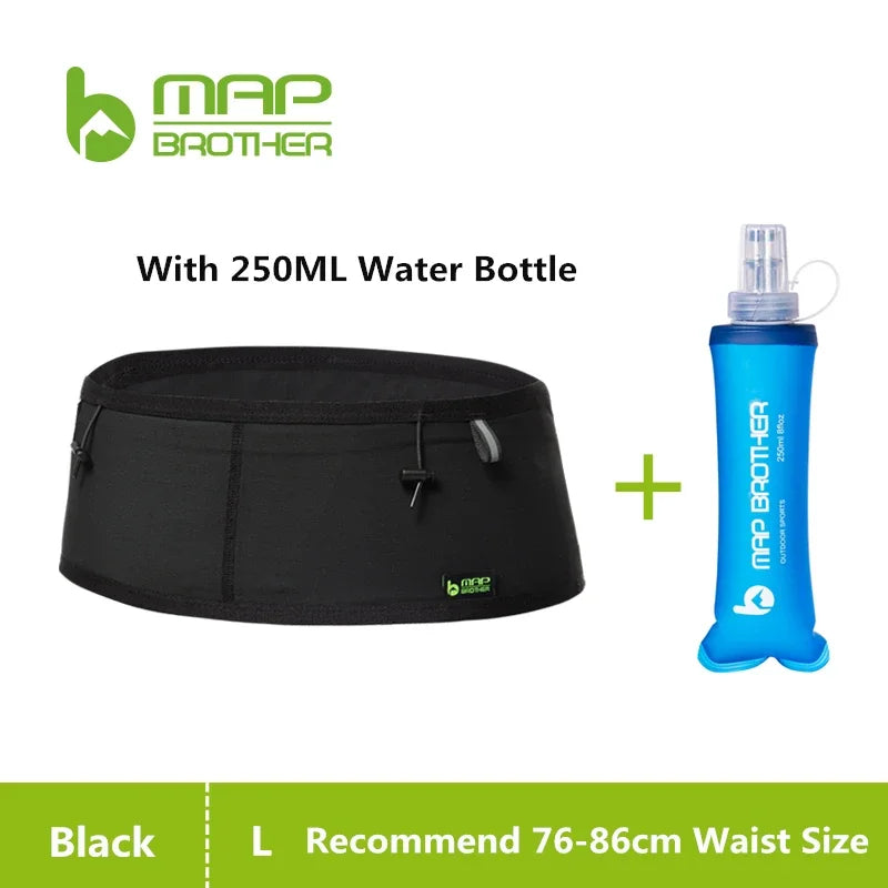 Woven Elastic Sports Waist Belt – Race Number Holder for Triathlon Marathon