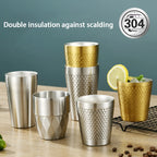 Stainless Steel Diamond Hammer Cup – Insulated Outdoor Camping Drinkware