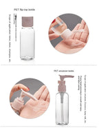 Silicone Travel Bottle Set – Refillable Leakproof Liquid Containers for Toiletries