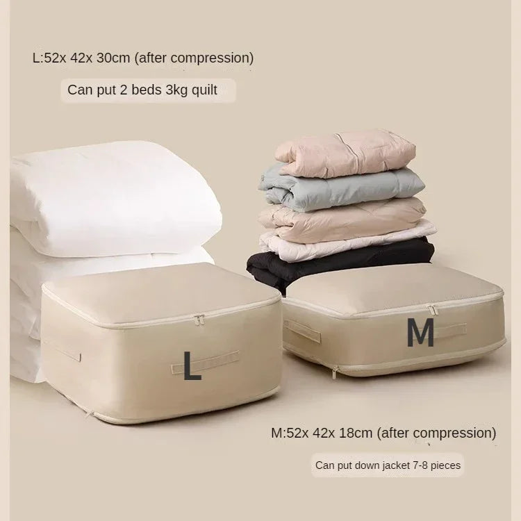 Large Compression Storage Bag – Space Saving Quilt Organizer for Closet
