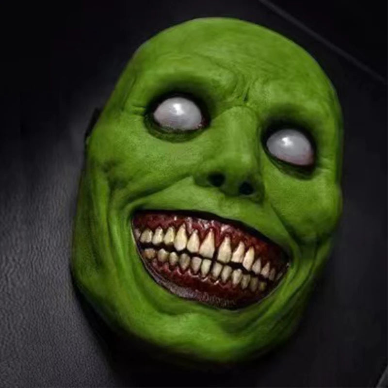 Latex Demon Horror Mask – Creepy Exorcist Prop for Halloween Cosplay