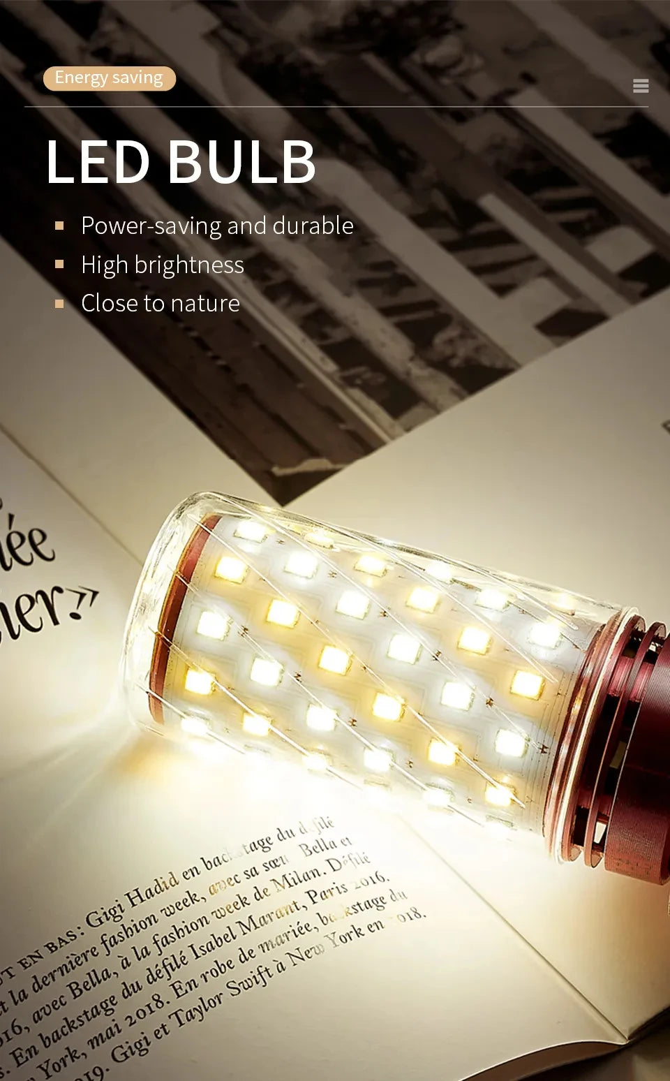 LED Corn Light Bulbs – Energy Efficient E27 E14 Lamps for Home Lighting