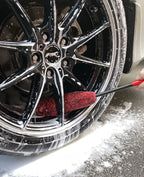 Foldable Car Wheel Brush – Plush Microfiber Hub Cleaning Tool for Detailing