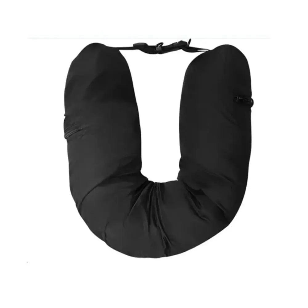 Fillable Travel Neck Pillow – Waterproof Lycra Storage Case for Packing Clothes Packing