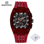 NAVIFORCE Silicone Chronograph Watch – Waterproof Sport Accessory for Men