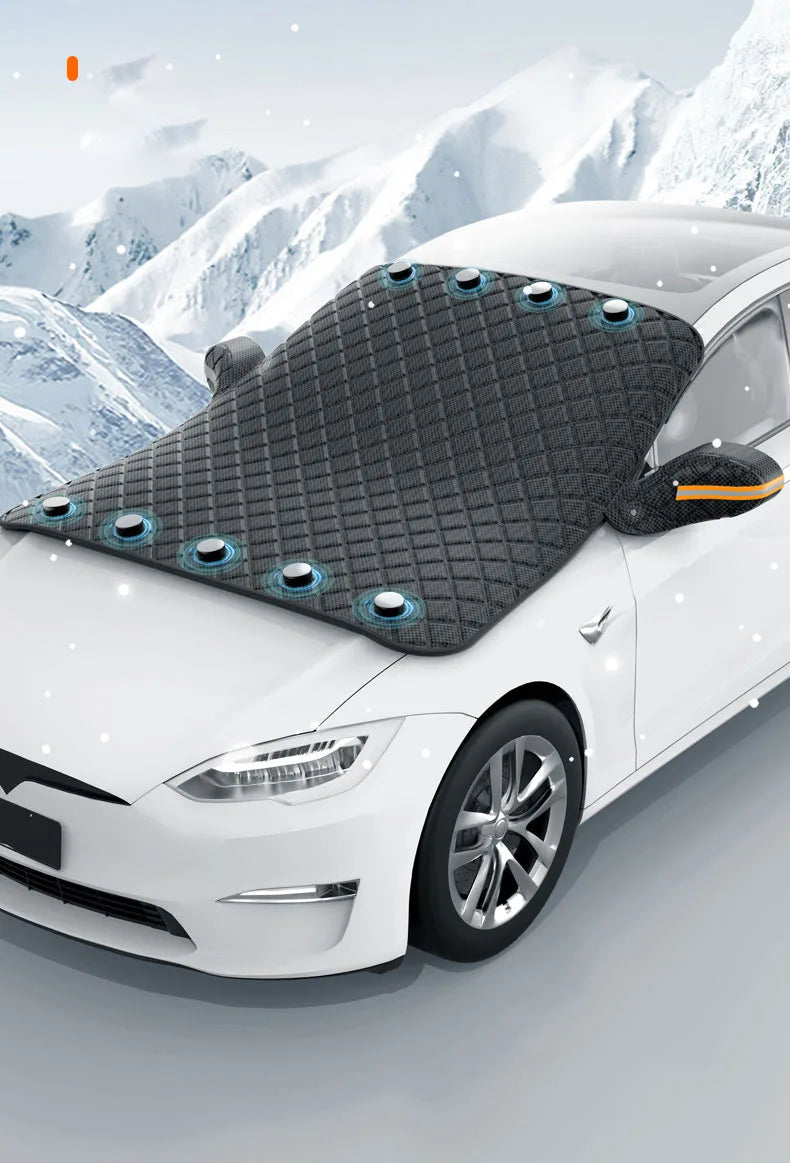 Magnetic Windshield Cover – Waterproof Sun and Snow Shade for Car Protection