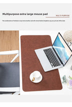 Large PU Leather Desk Pad – Waterproof Protective Mat for Office Gaming
