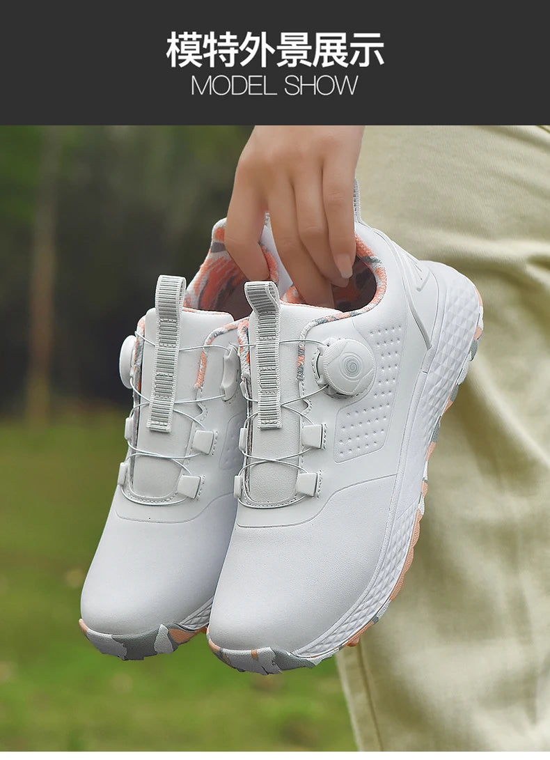 Waterproof Golf Sneakers – Casual Athletic Footwear for Men and Women