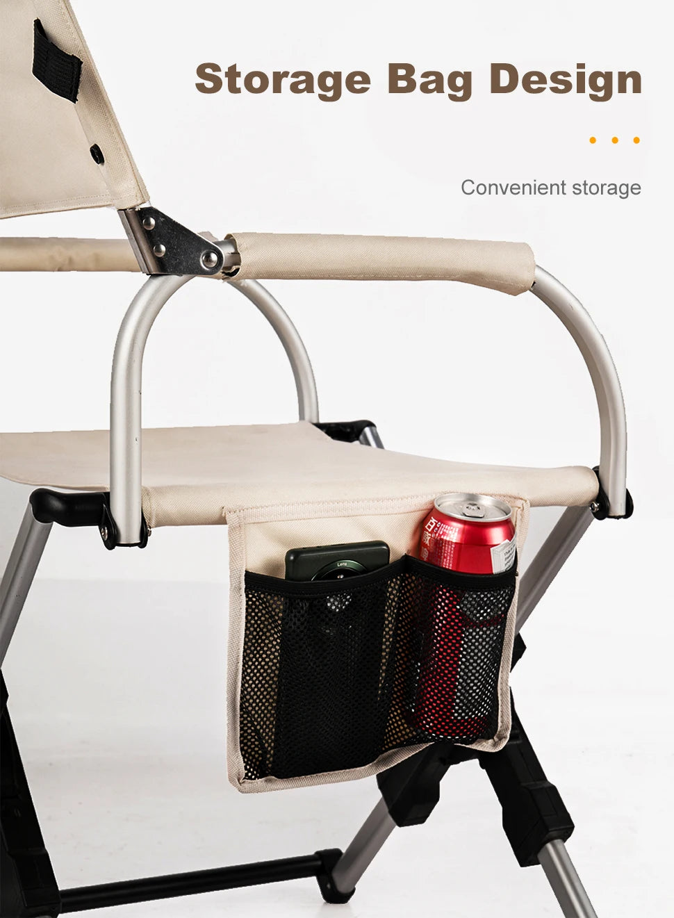 Foldable Director Chair – Aluminum Alloy for Camping Beach and Fishing