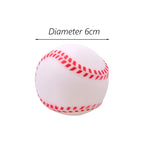 6cm Rubber Squeaky Ball – Durable Chew Toy for Small Dogs and Puppies