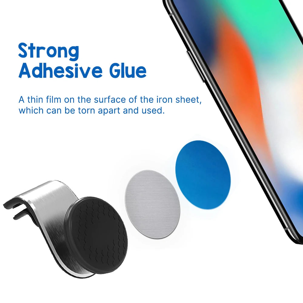 Universal Metal Magnetic Plate – Iron Disk Sticker for Car Phone Holders