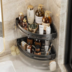 Bathroom Storage Rack – Adhesive Corner Shower Caddy for Shampoo
