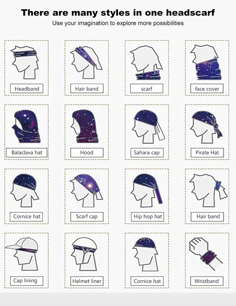 Breathable UV Face Gaiter – Sweat Absorbent Bandana for Outdoor Sports