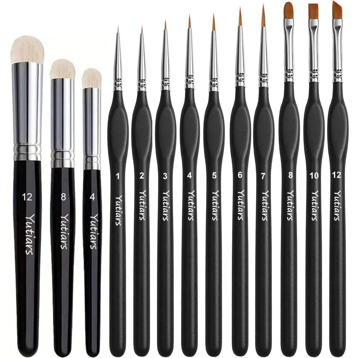 Miniature Paint Brush Set – Micro Detail Brushes for Acrylic and Watercolor