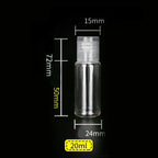 Clear PET Flip Lid Bottles – Travel Size Cosmetic Containers for Liquid Samples