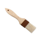 Wooden Bristle Pastry Brush – Flat Oil Basting Tool for Baking and Barbecue