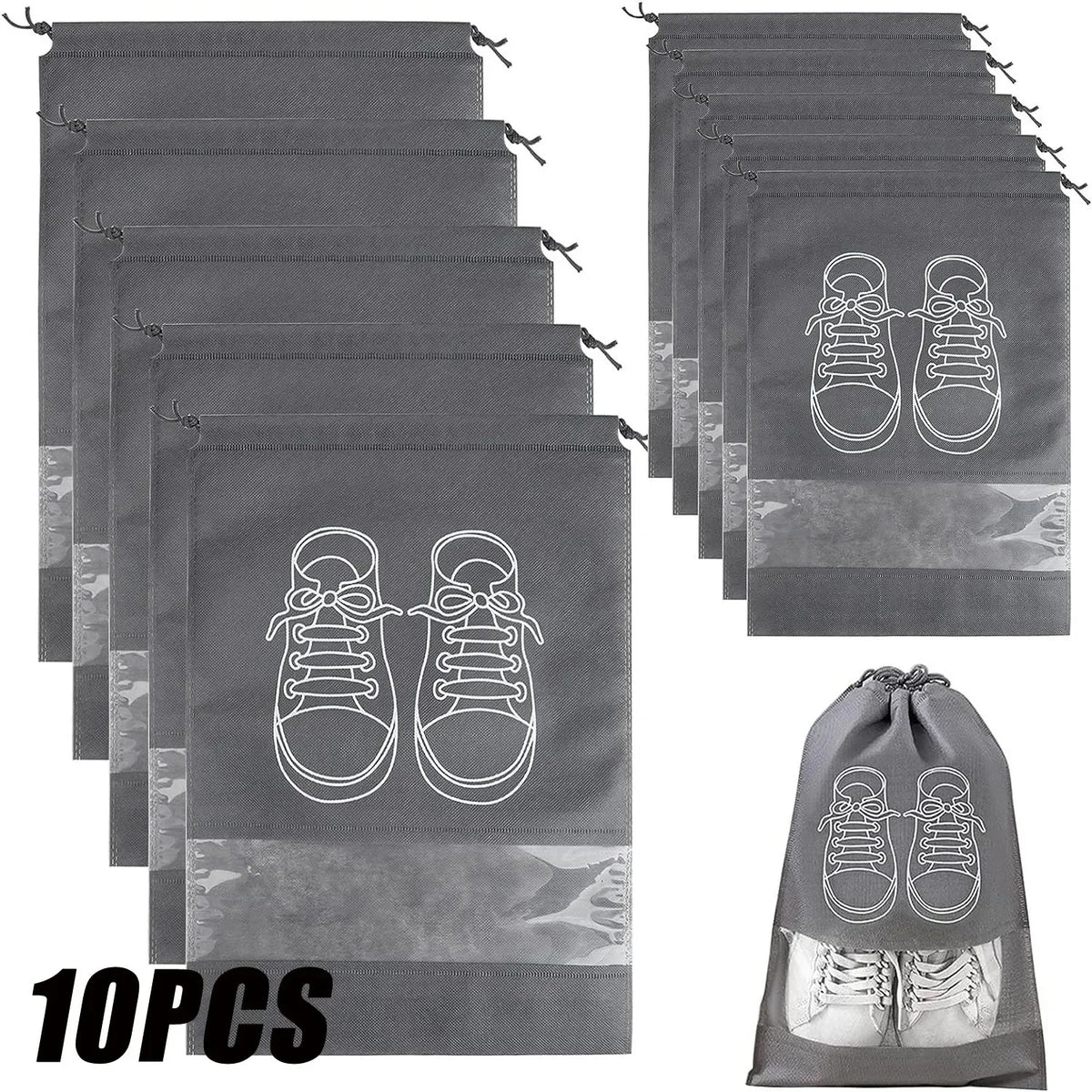 Non-Woven Shoe Storage Bags – Portable Dust-Proof Pouches for Travel and Home