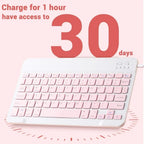 Wireless Bluetooth Keyboard and Mouse Set for iPad and Android Tablets