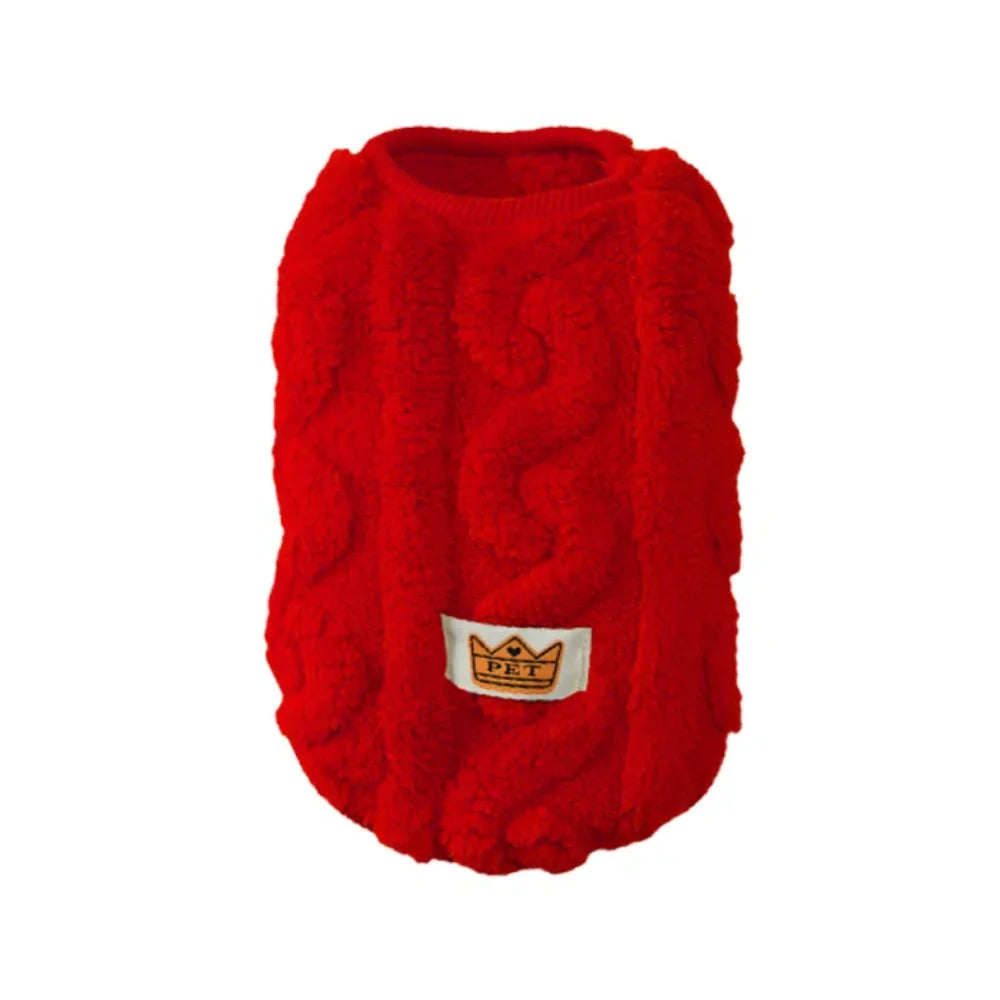 Fleece Dog Sweater – Warm Winter Apparel for Small Dogs and Cats