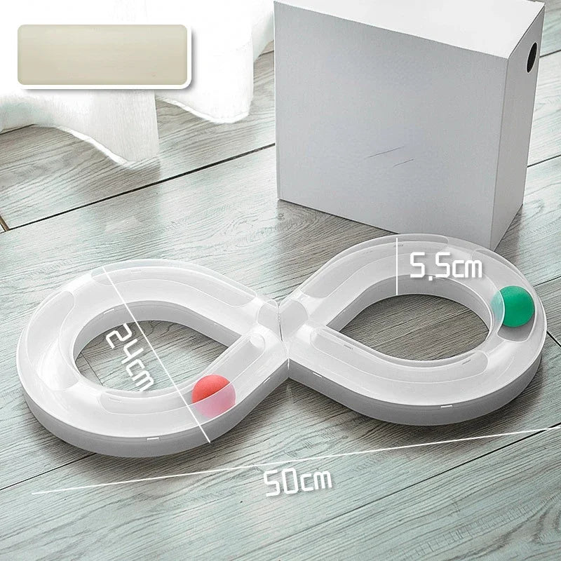 Interactive Cat Toy Set – Turntable and Tunnel for Indoor Exercise