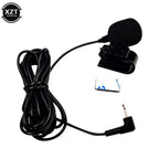 External Wired Microphone – 2.5mm/3.5mm Stereo Plug for Car Radio Hands-Free