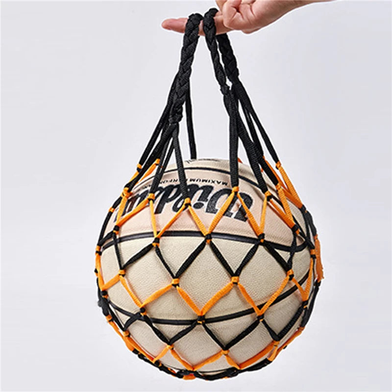Nylon Mesh Sports Carry Bag – Ball Storage Net for Youth Basketball Soccer