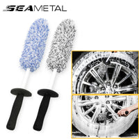 Car Wash Brush – Plush Non-Slip Tool for Wheels and Rims Cleaning