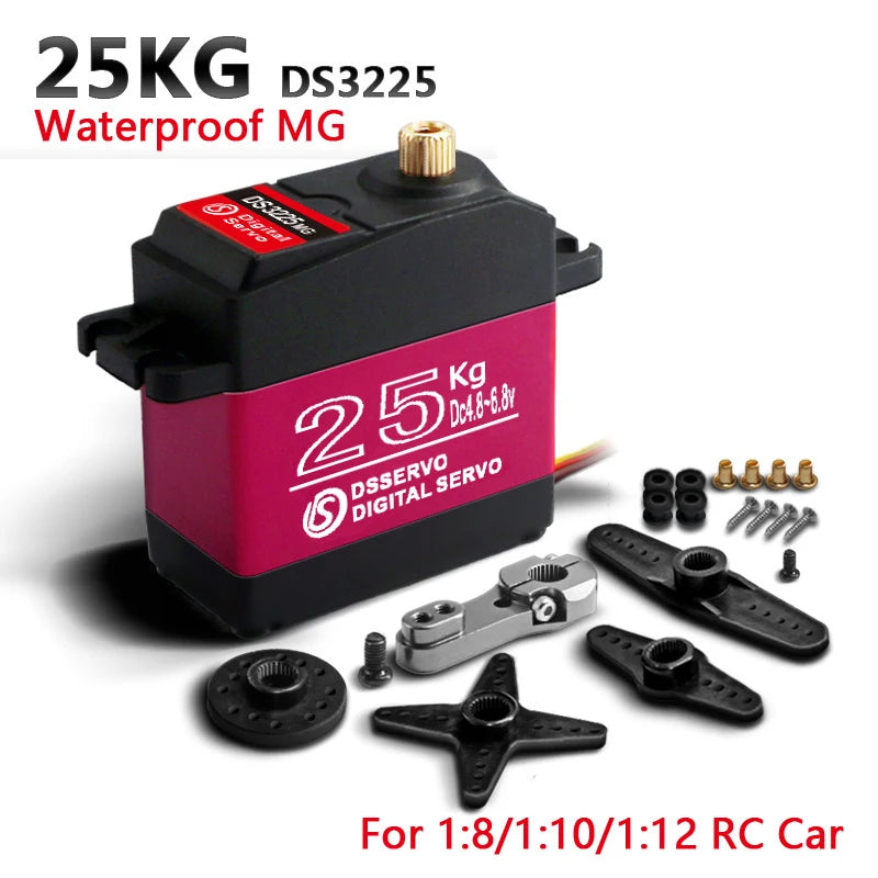 Waterproof Digital Metal Gear Servo – High Speed RC Steering for 1/8 1/10 Cars
