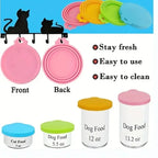 Silicone Pet Food Can Lids – Airtight Reusable Covers for Dogs and Cats