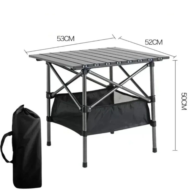 Aluminum Folding Camping Table – Lightweight Portable Desk for Picnics